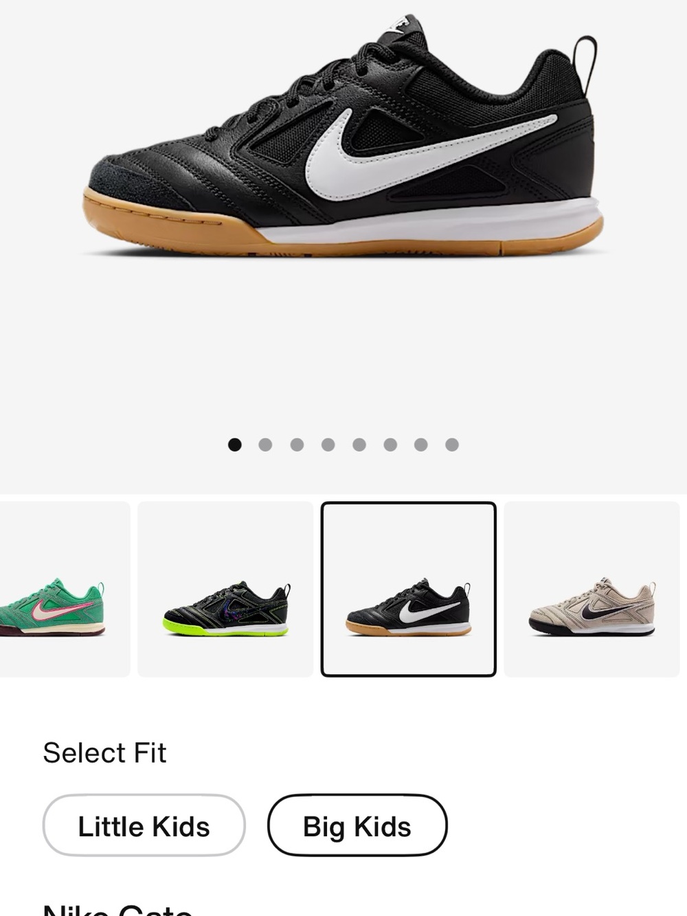 New without Tags Nike Kids Gato Sneakers in Black